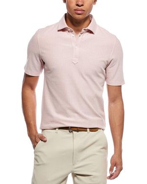 Brunello Cucinelli Silk-Blend Polo Shirt - Pink