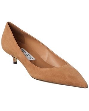 Jimmy Choo Amelia Suede Pump - Brown