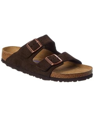 Birkenstock Arizona Bs Narrow Suede Sandal - Brown
