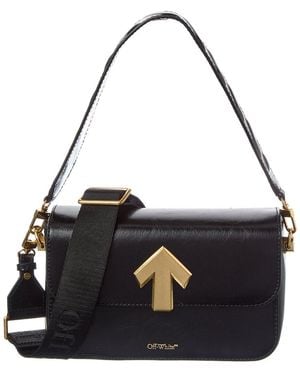 Off-White c/o Virgil Abloh Binder Medium Leather Clutch - Black