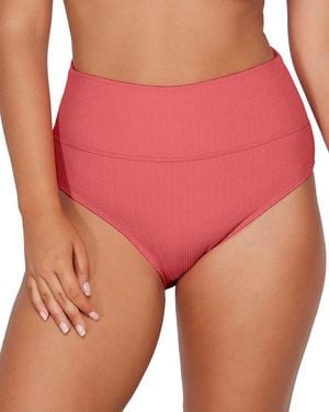 Sunsets Hannah High Waist Bottom - Red