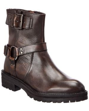 Dune Piton Leather Boot - Brown