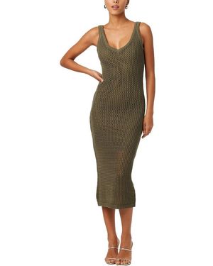 Toccin Kayla Crochet Tank Midi Dress - Green
