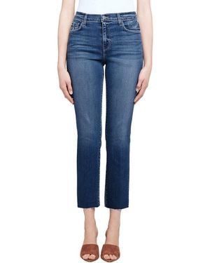 L'Agence Sada High-Rise Crop Slim Jean - Blue