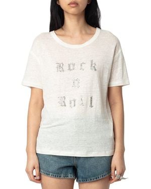 Zadig & Voltaire Marta Linen T-Shirt - White