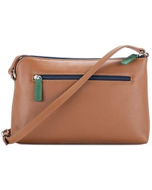 Mywalit Small Leather Crossbody - Brown