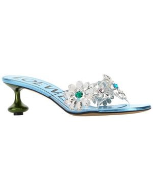 Loewe Toy Slide 45 Flower Sandal - Blue