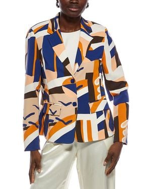 Marc Cain Printed Blazer - Blue