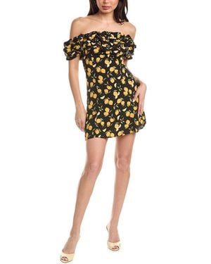 JLuxe Off The Shoulder Mini Dress - Yellow