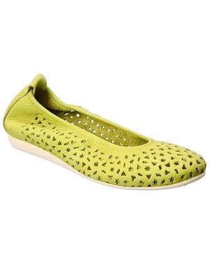 Arche Lilly Leather Flat - Yellow