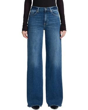 7 For All Mankind Beida Lotta Wide Leg Jean - Blue