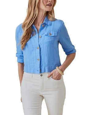 J.McLaughlin Linen Jacket - Blue