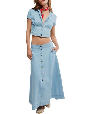 Free People Easy Does It Set - Blue