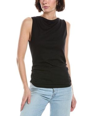 Michael Stars Coco Ruched Top - Black