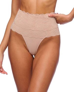 Cosabella Never Say Never Sexy Shaper Thong - Brown