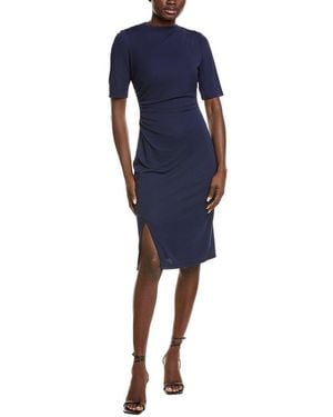Anne Klein Draped Midi Dress - Blue