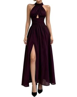 Linda Charm Sleeveless Maxi Dress - Purple