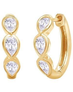 Meira T 14K 0.60 Ct. Tw. Lab-Grown Diamond Earrings - Metallic