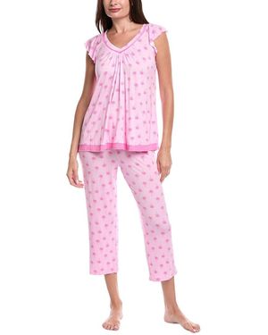 Ellen Tracy 2Pc Pant & Top Pajama Set - Pink
