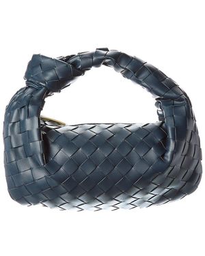 Tiffany & Fred Paris Woven Leather Pouch - Blue
