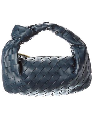 Tiffany & Fred Paris Woven Leather Pouch - Blue