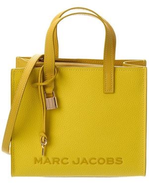 Marc Jacobs Bold Mini Grind Leather Tote - Yellow