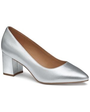 Johnston & Murphy Vicki Leather Pump - Grey