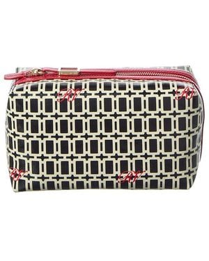 Roger Vivier Coated Canvas & Leather Pouch - Gray