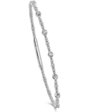 Sabrina Designs 14k 0.25 Ct. Tw. Diamond Flexible Bangle Bracelet - White