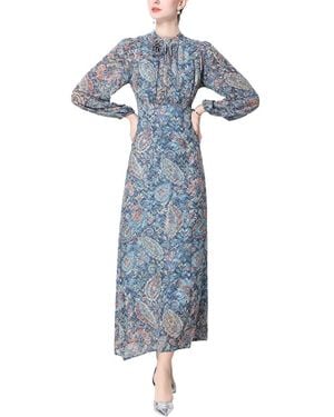 Kaimilan Printed Maxi Dress - Blue