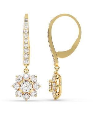Lab Grown Diamonds 14K 3.50 Ct. Tw. Lab-Grown Diamond Earrings - Metallic
