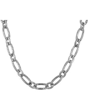 Italian Silver Necklace - Metallic