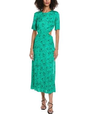 The Kooples Graphic Poppies Maxi Dress - Green