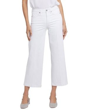 NYDJ Teresa Optic Wide Leg Jean - White