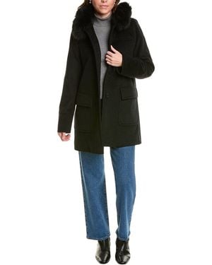 Fleurette Medium Wool-Blend Jacket - Black