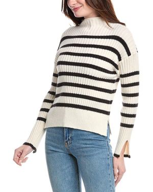Line & Dot Sunday Stripe Jumper - Blue