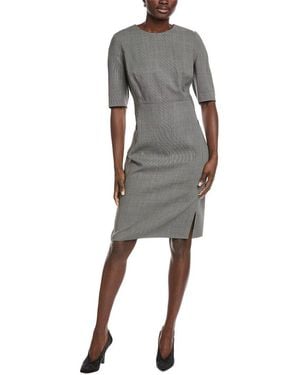 Akris Wool-Blend Midi Dress - Grey