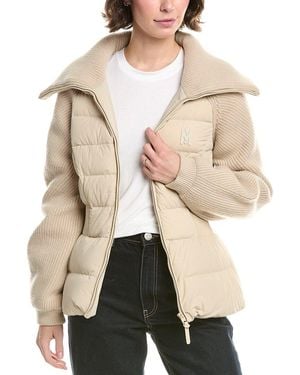 Mackage Wool-trim Down Jacket - Natural