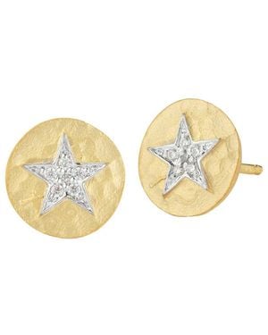 Reiss 14K 0.06 Ct. Tw. Diamond Stud Drop Earrings - White