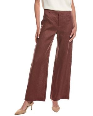 Bardot Domenica Mid Rise Linen Pant - Red