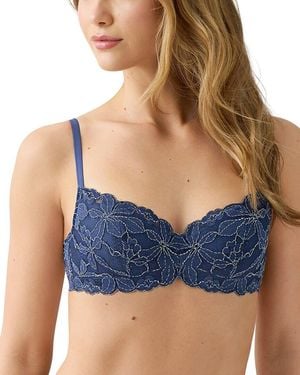 B.tempt'd Feeling Famous Balconette Contour Bra - Blue