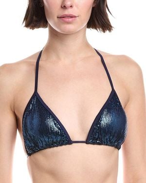 Shoshanna Clean Triangle Swim Top - Blue