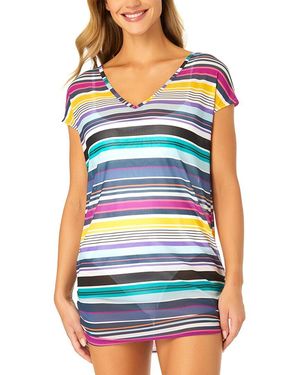 Anne Cole Mesh Tee - Blue