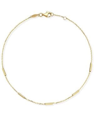 Ember Fine Jewelry 14K Bar Station Ankle Bracelet - White