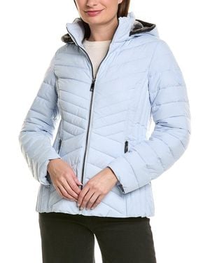 Nautica Short Stretch Lined Hooded Jacket - Blue