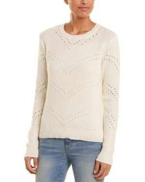 Ragdoll Ragdoll Chevron Angora & Wool-Blend Jumper - White