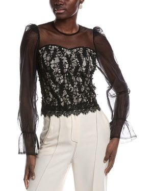 Gracia Lace Top - Black