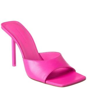 AMINA MUADDI Laura 95 Leather Sandal - Pink