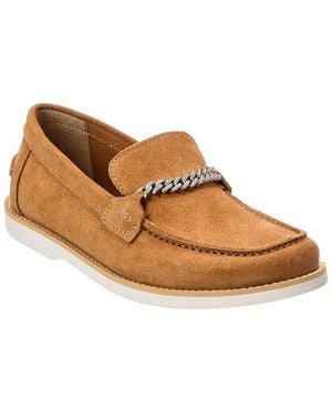 Baldini Suede Loafer - Brown