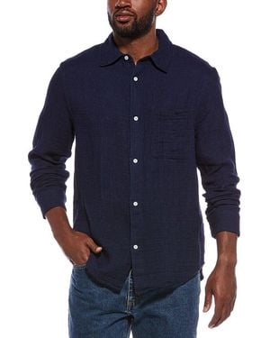 Madewell Dyed Button Up Shirt - Blue